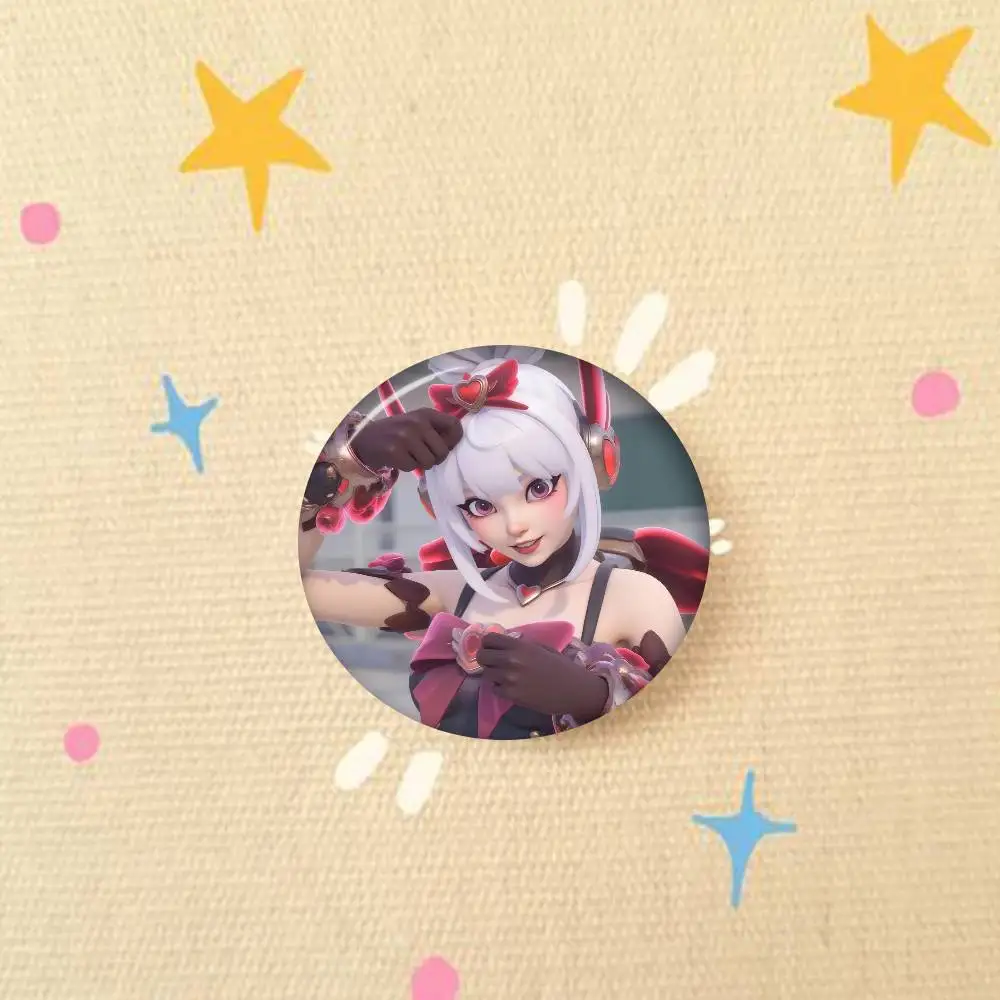 Handmade Overwatch Button Pin Brooch - Cartoon Badge