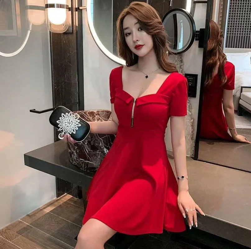 

Clothing Open Back Female Dresses Mini Women's Dress Backless Short Prom Party Sensual Sexy Night Club Evening One-piece Xl E452