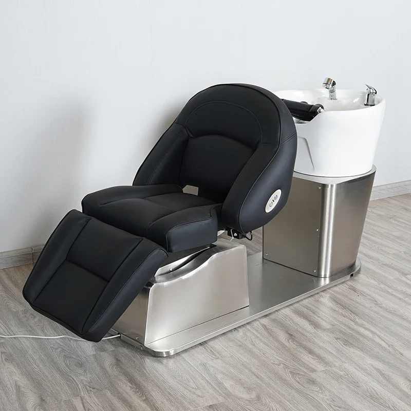 

Кресло для шампуня Barbershop, Многофункциональный стул с Электрическим Подъемом, кровать для салона красоты, массажная мебель