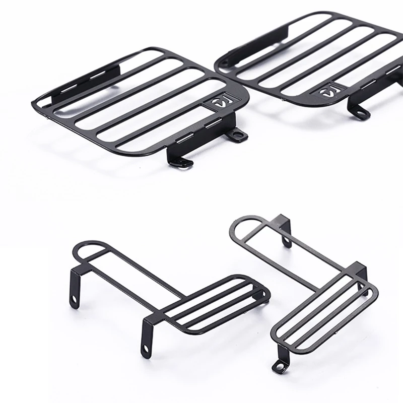 New-For MN D90 MN99S Front And Rear Light Lamp Guards Lampshade Light Cover Guard Grille 1/12 RC Car Upgrades Parts