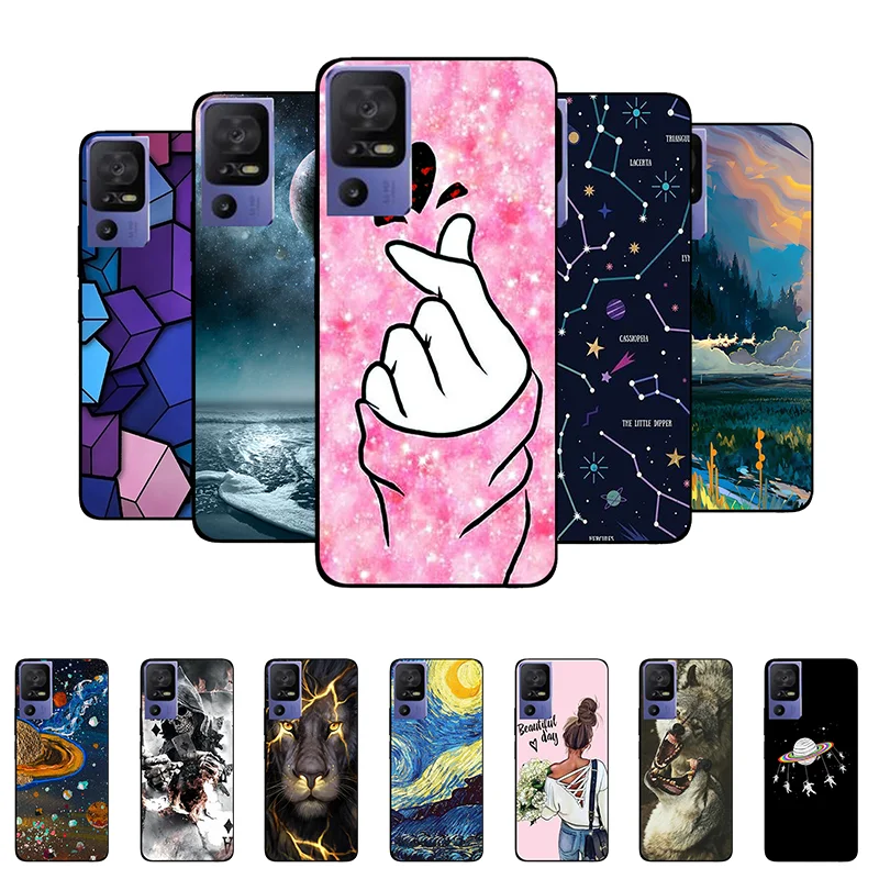 Custodia Per Tcl 40 Se Cover T610K Cover Posteriore In Silicone Morbido Per Tcl 40 Se Custodie Per Telefono Per Tcl 40Se 2023 Funda Coque