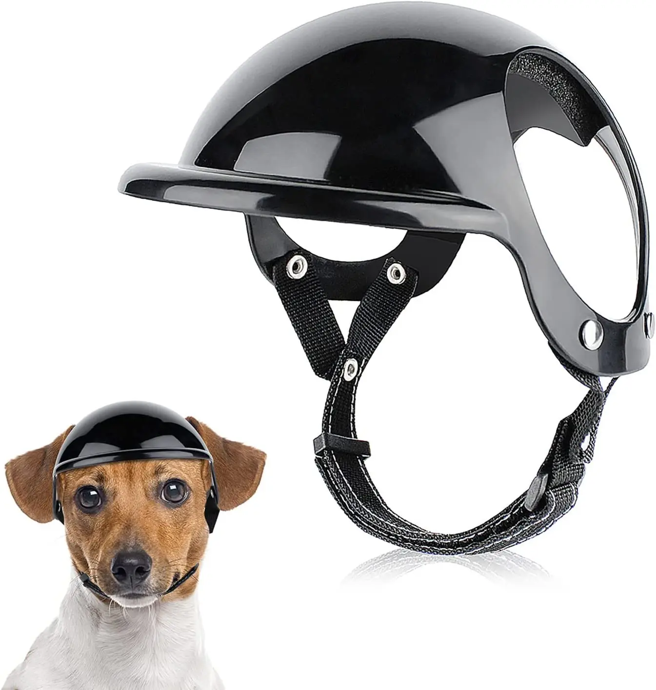 

Small Pet Dog Helmet with Ear Hole Motorcycle Dog Helmet Multi-Sport Dog Hard Hat Outdoor Bike Doggy Cap for Dogs and Cat