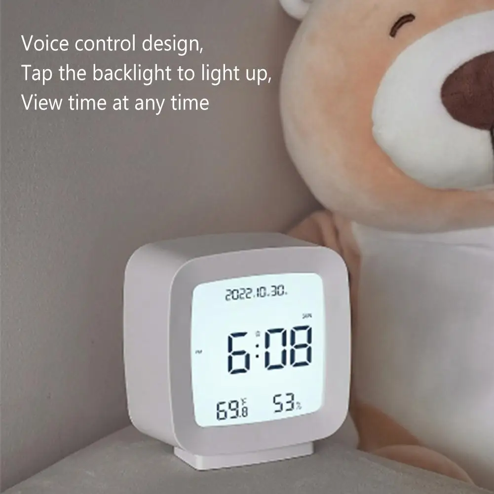 Cleargrass-Relógio Despertador Bluetooth com Tela LCD, Exibição de  Temperatura e Umidade, Luz Noturna Ajustável, Uso com Mijia App, Smart Home  - AliExpress