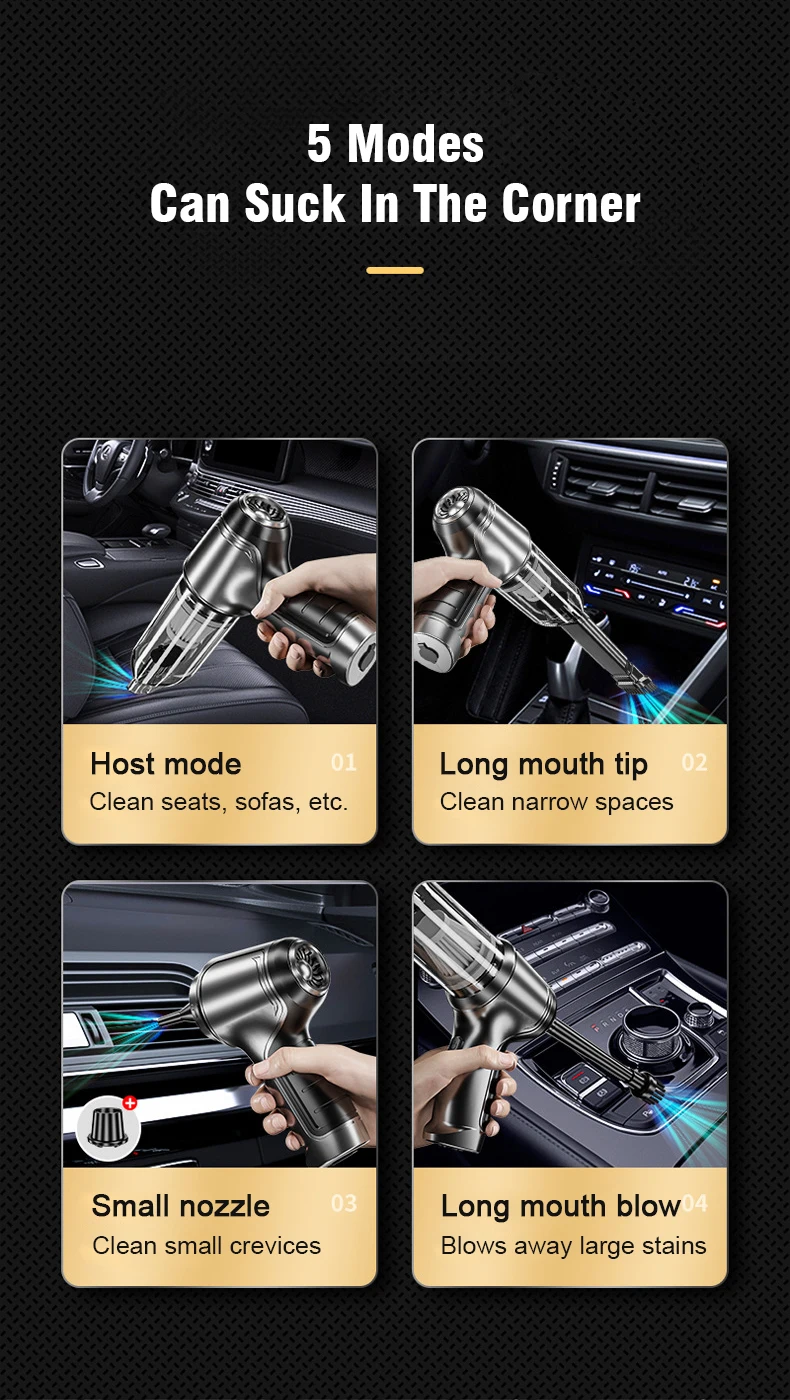 Wireless Car Vacuum Brushless Motor Detail