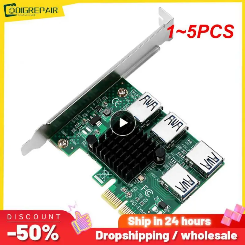 

Плата контроллера SATA 3,0 III 6 Гбит/с, адаптер расширения PCI-e PCI Express x1, плата расширения контроллера с поддержкой X1/X4/X8/X16, от 1 до 5 шт.