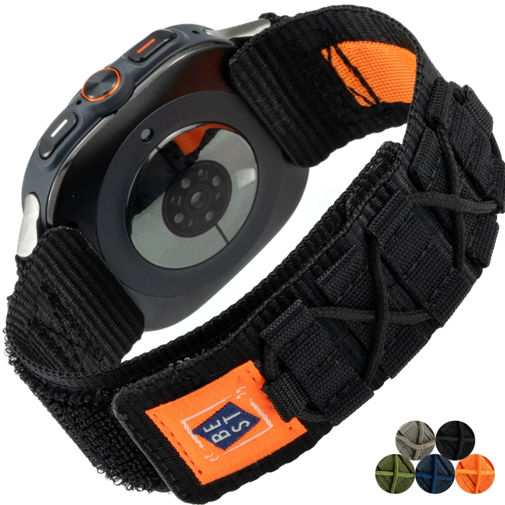 Sports Nylon Woven Loop Wristband Bracelet