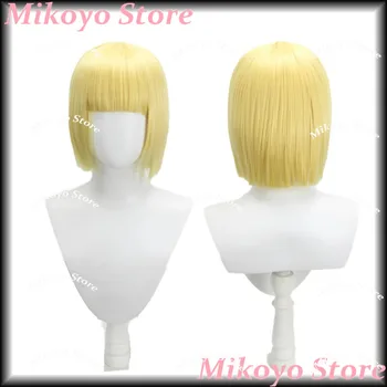 Parrucca cosplay BLEACH Shinji Hirako, capelli sintetici corti gialli a punta