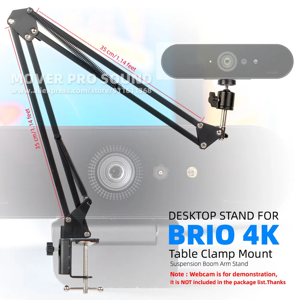 Sospensione Desktop Forbici Braccio Braccio Mic Per Logitech Brio 4K C1000E Video Webcam Stand Tavolo Scrivania Supporto Da Tavolo Supporto Per Fotoca