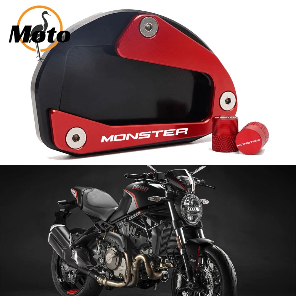 

Для Ducati Monster 797 821 821Dark Stealth 937 937SP Быстрая доставка Подставка для мотоцикла боковая подставка увеличивающая удлинительная пластина