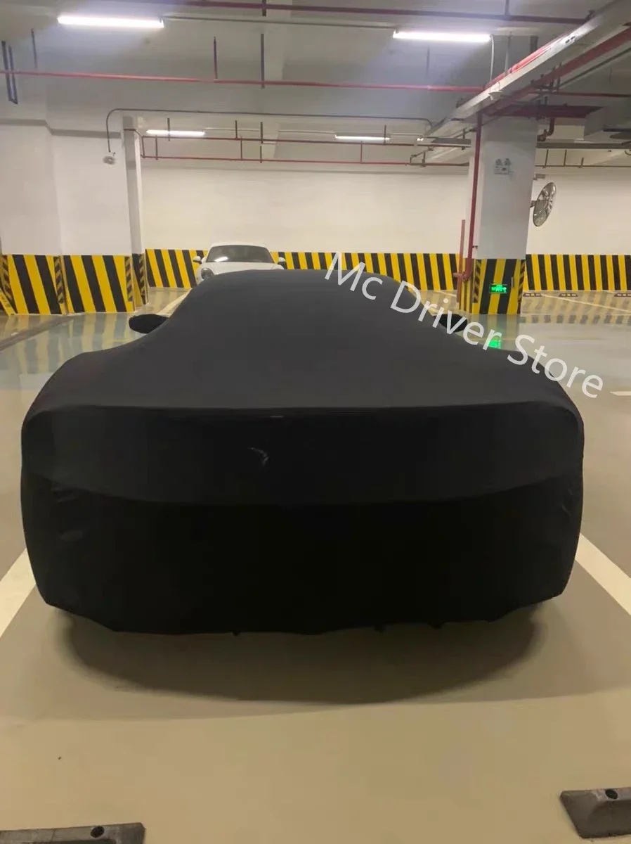 Car Cover Stretch Cloth Indoor Dust Sun Protection Exterior Accessories Universal