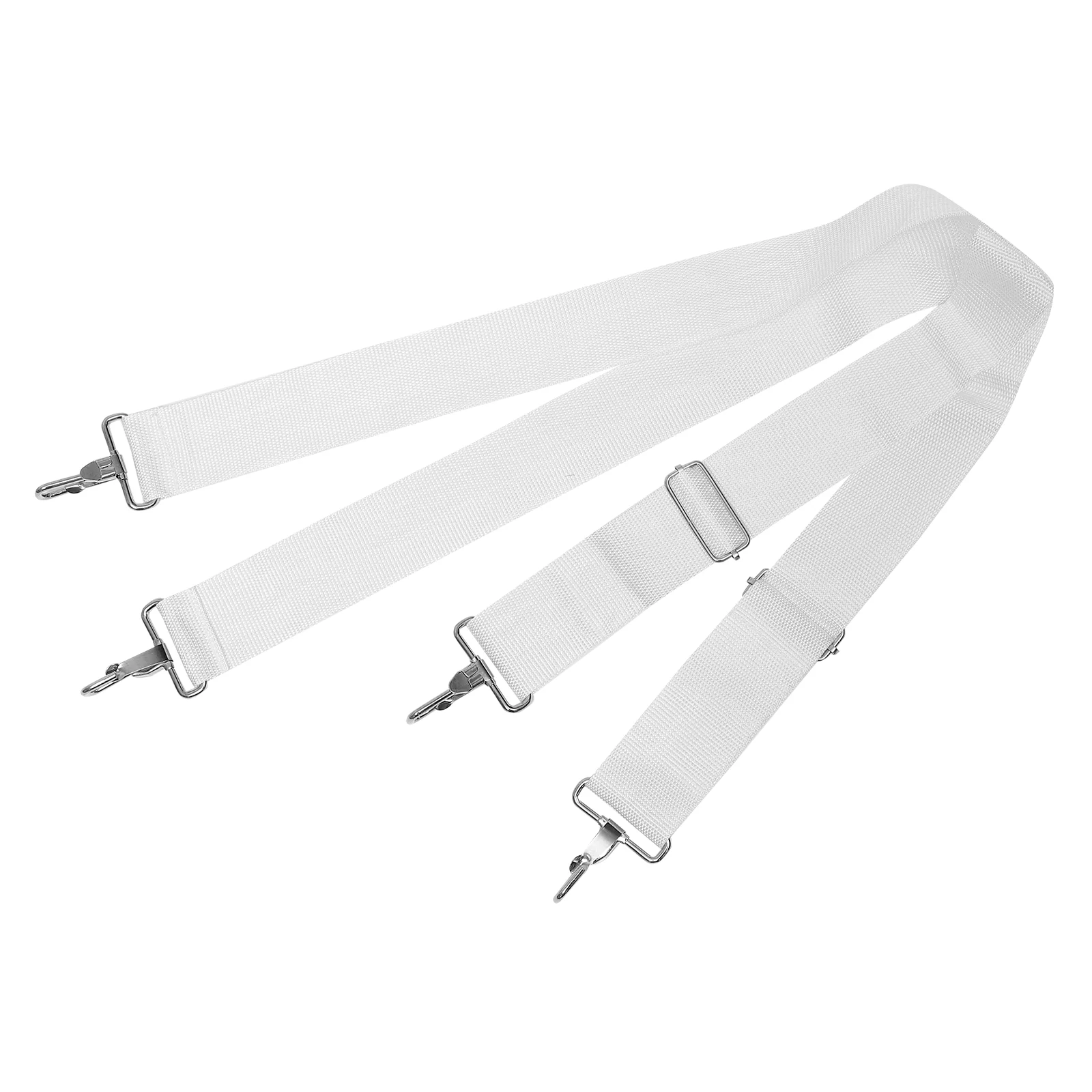 Snare Drum Strap The Cross Bass Sling Marching Belt White Shoulder Harness