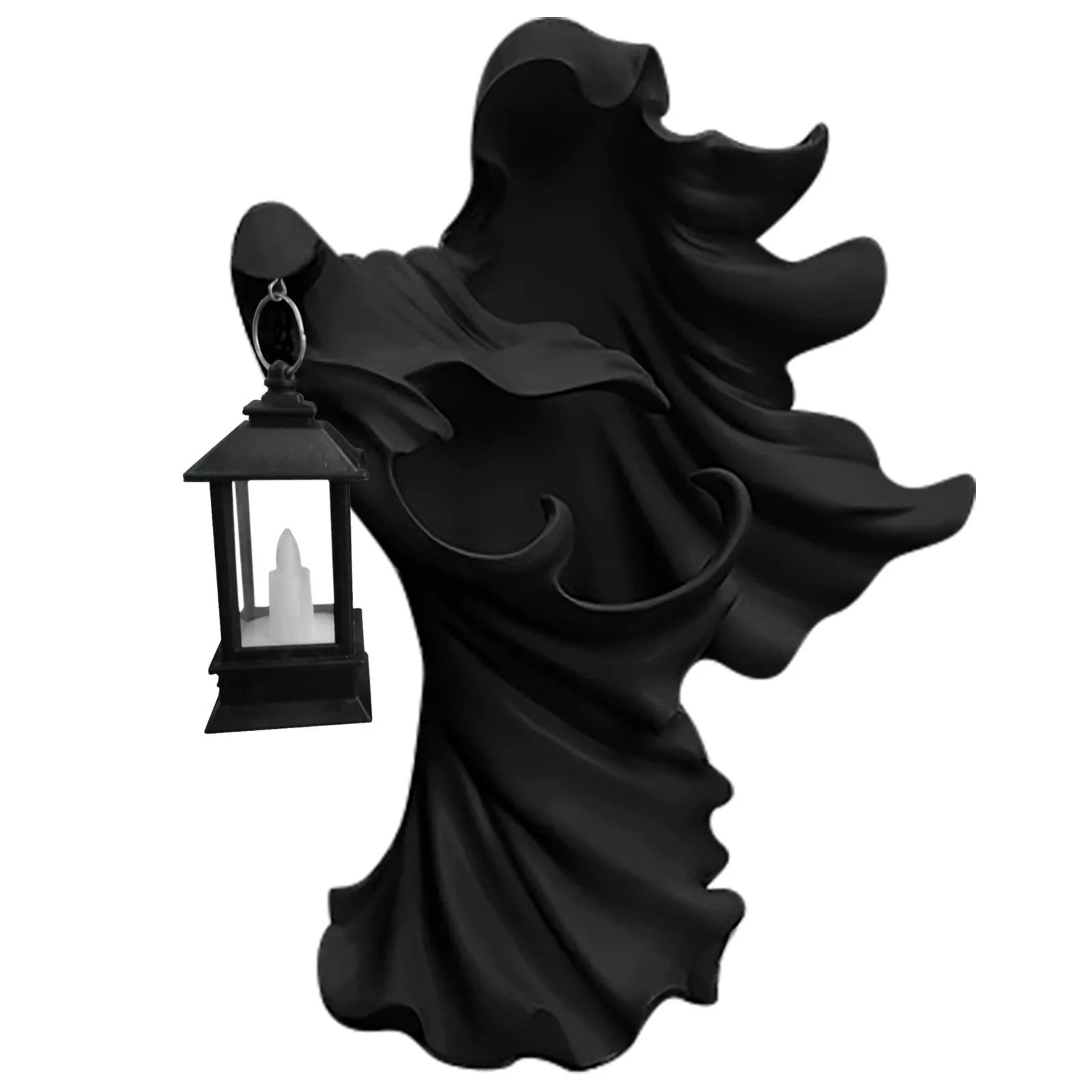 

1pcs Halloween Scary Hell Messenger Hand Lamp Ornament Resin Witch Sculpture And Statue Decoration Statue Halloween Home Decor