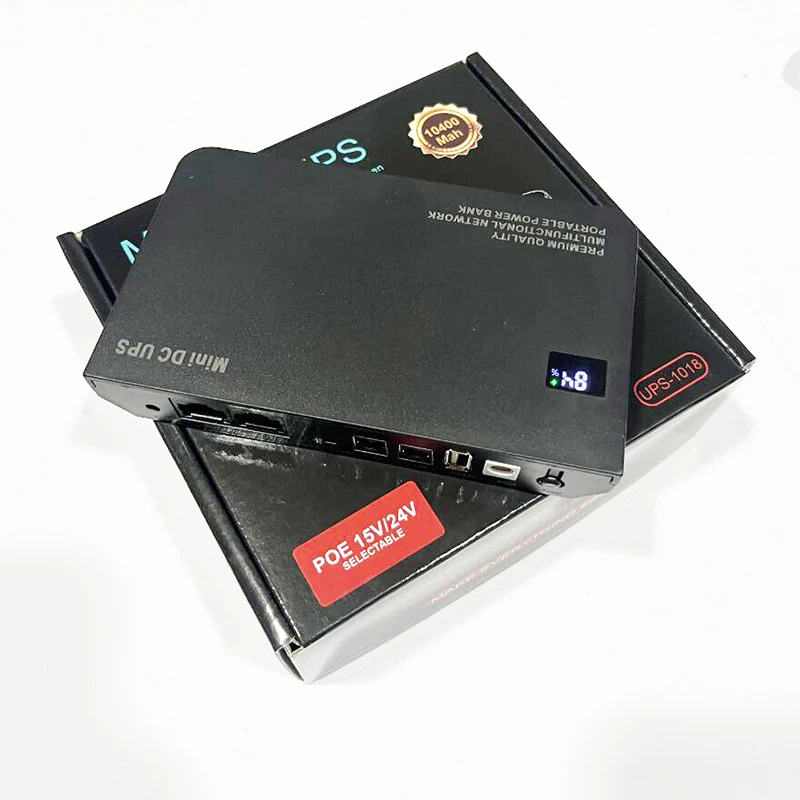 Description Picture 3 of itemDC UPS Battery Backup 10400mAh 9V 12V 2A 15V 24V 1A Output Uninterruptible Power Supply 85‑265V UPS Battery Backup EU Plug