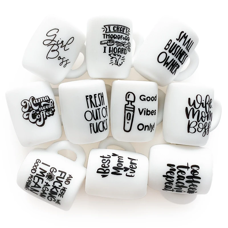 10pcs New Silicone Mini Cup DIY Toy BPA Free Food Grade for Baby Pacifier Beads Necklaces Accessories 4