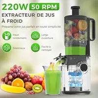 Extracteur de jus, machine à jus avec une large ouverture pour les fruits et légumes entiers 5