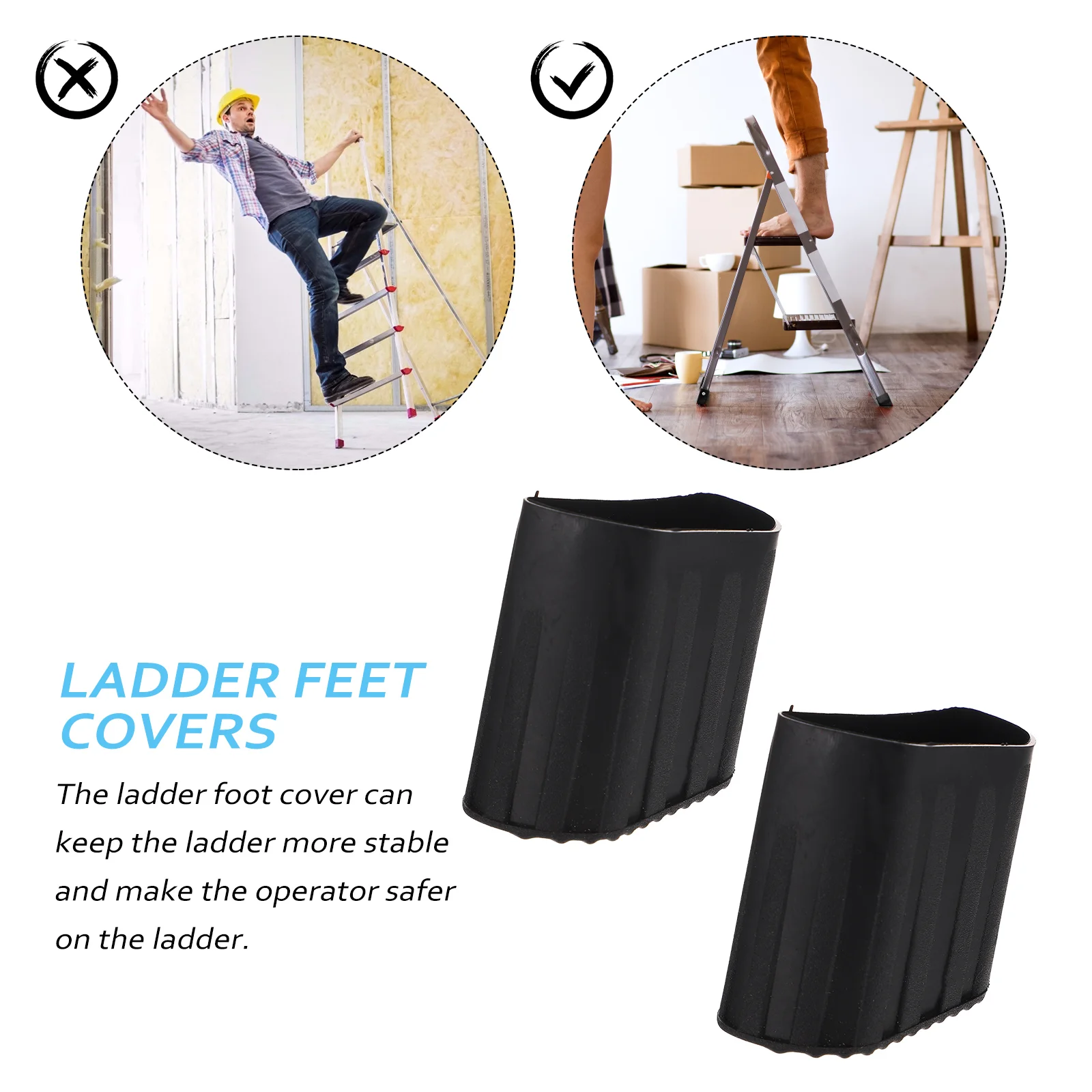 4 Pcs Ladder Mat Leg Rubber Pad Foot Floor Pads Non-skid Feet Covers Whelping Pads For Home for Home