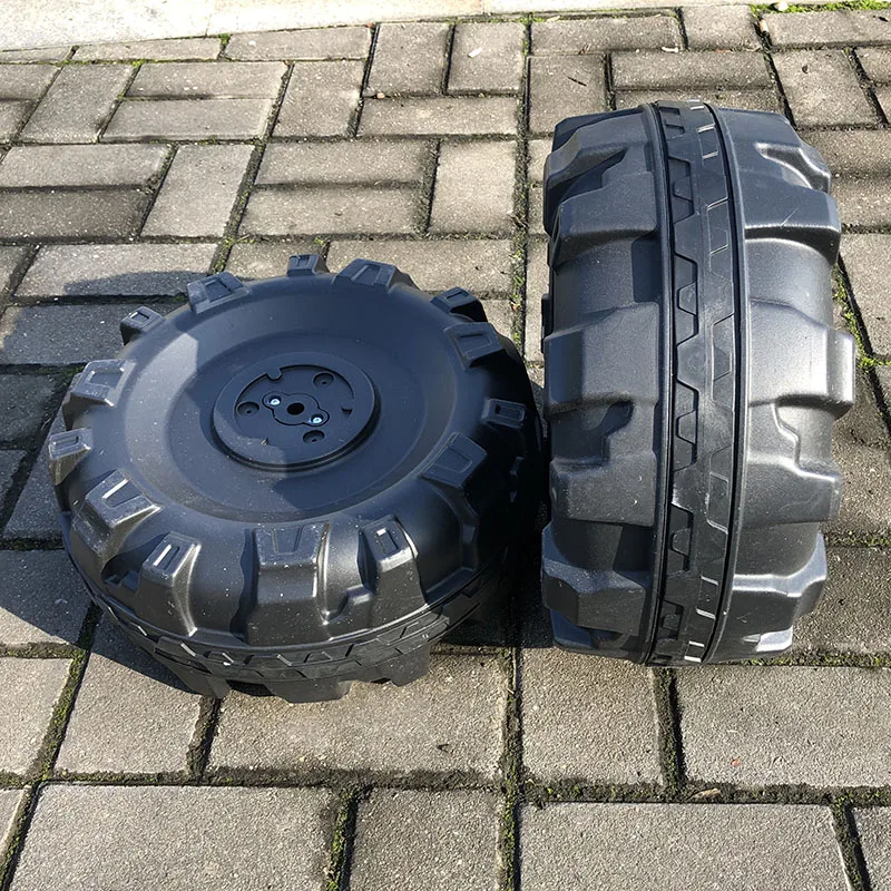 30-36cm 어린이 자동차 바퀴 장난감 플라스틱 대형 타이어 모델 어린이를위한 전기 자동차 수정 액세서리