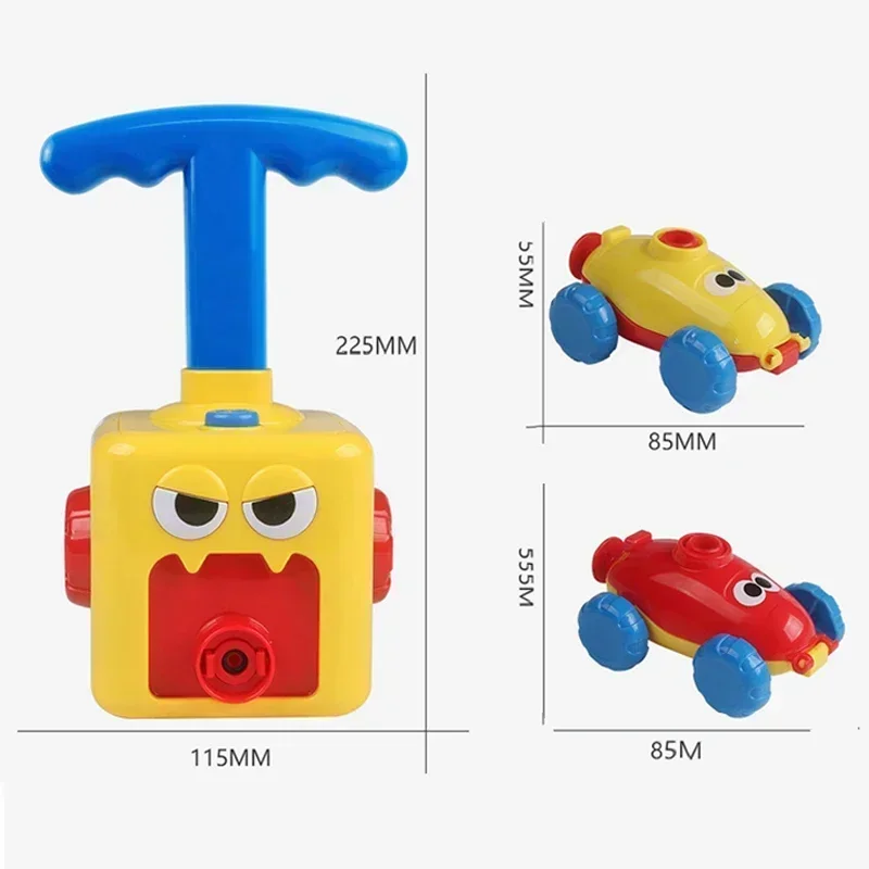 Balloon Powered Car Children's Inertial Pressure Balloon Powered Car Educational Novelty Toys