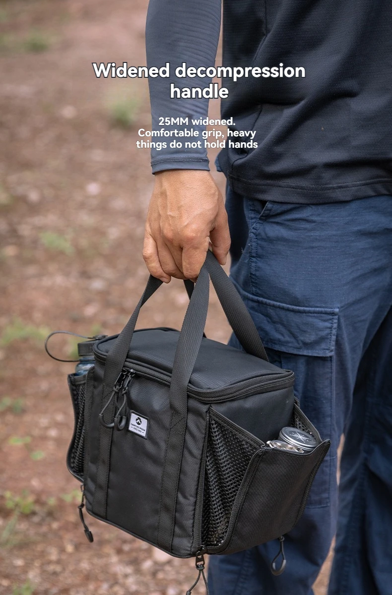 CAMPINGMOON BKXD-5F-B Small Card Stove Gas Tank Bag Camping Coffee Equipment Storage Bag Multi purpose Expansion Bag