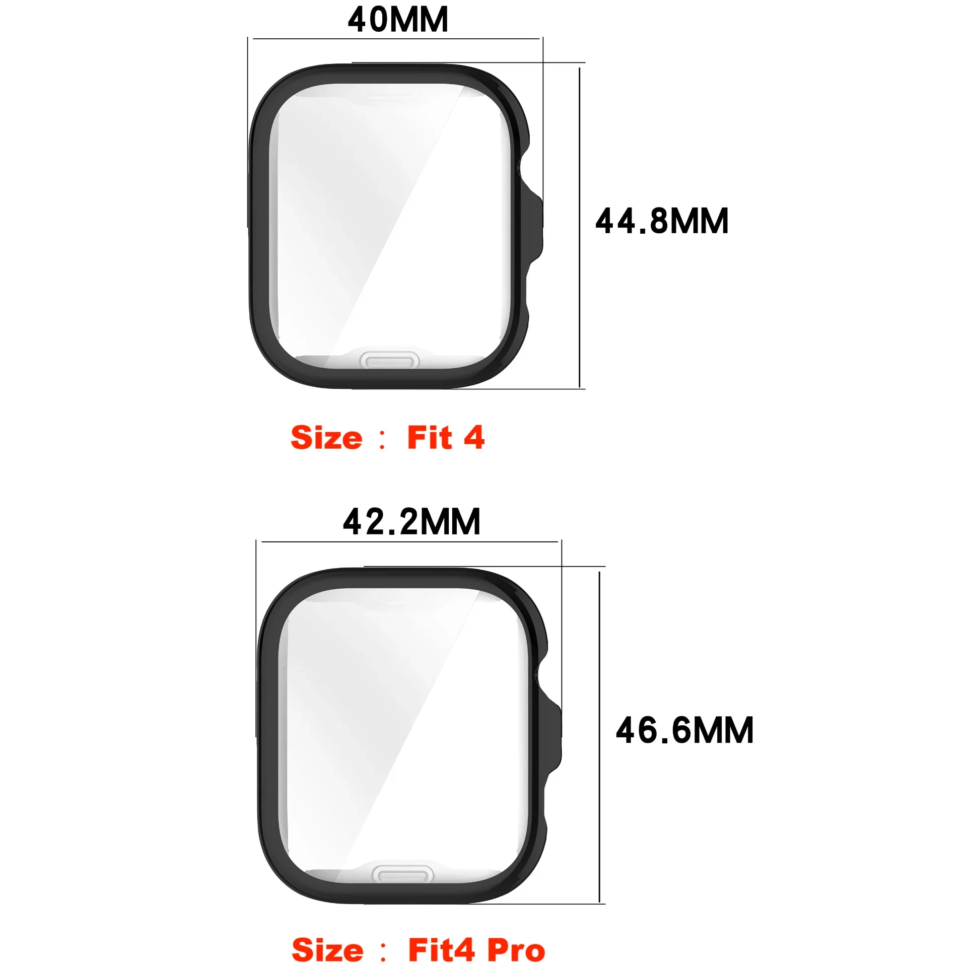 TPU Screen Protector Case - Full Cover Protective Frame Bumper Shell