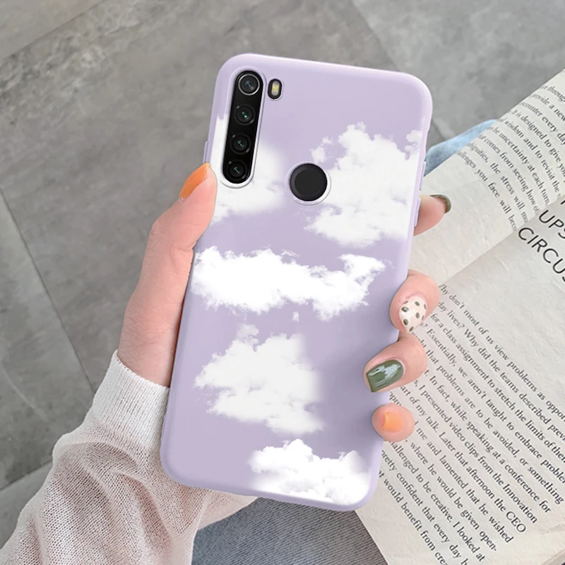 Pnakqil Cover Per Xiaomi Redmi Note 8T Con Motivo Gatto - Custodia In TPU Morbida, Ultra Sottile, Antiurto, Nero