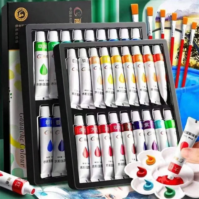 Acrylic Paint Set, 36 Colors, Each Bottle 0.41 Fluid Ounces (12 ML), 36-Color Acrylic Paints, Non-Fading, Rich in Color, Suitabl 1