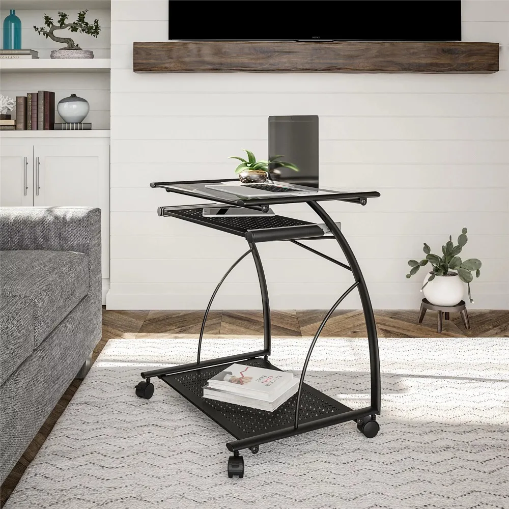 

Ameriwood Home Mobile Computer Cart/Desk, Black