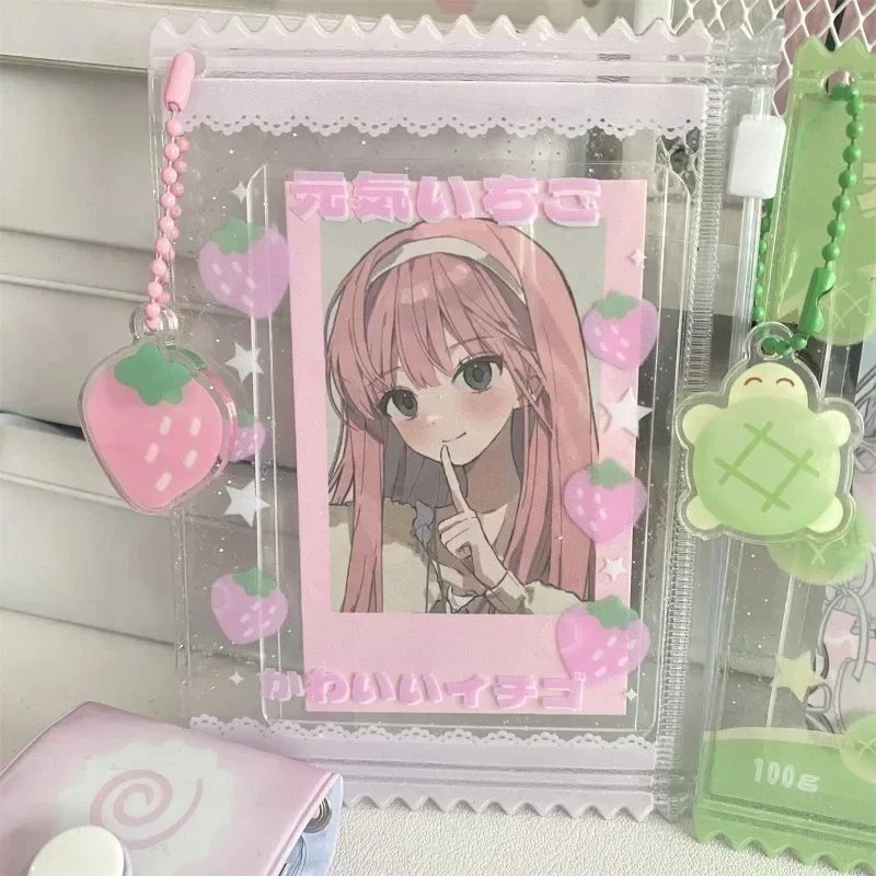 1pcs Cute Transparent Shiny Candy Bag Kpop Card Sleeves Holder Photocard Holder Card Films Game Cards Protector 3