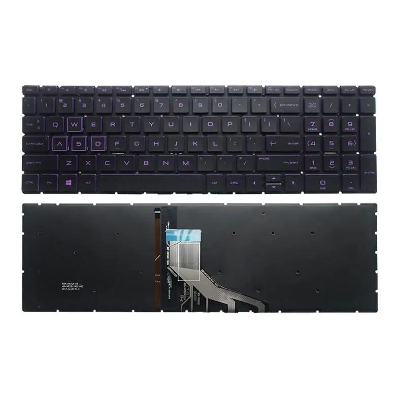 

USB-клавиатура с подсветкой для HP 15-DA 15-DR 15-DK 15-DB 15-DX 15-CX 250 G7 255 G7 256 G7 17-CA 17
