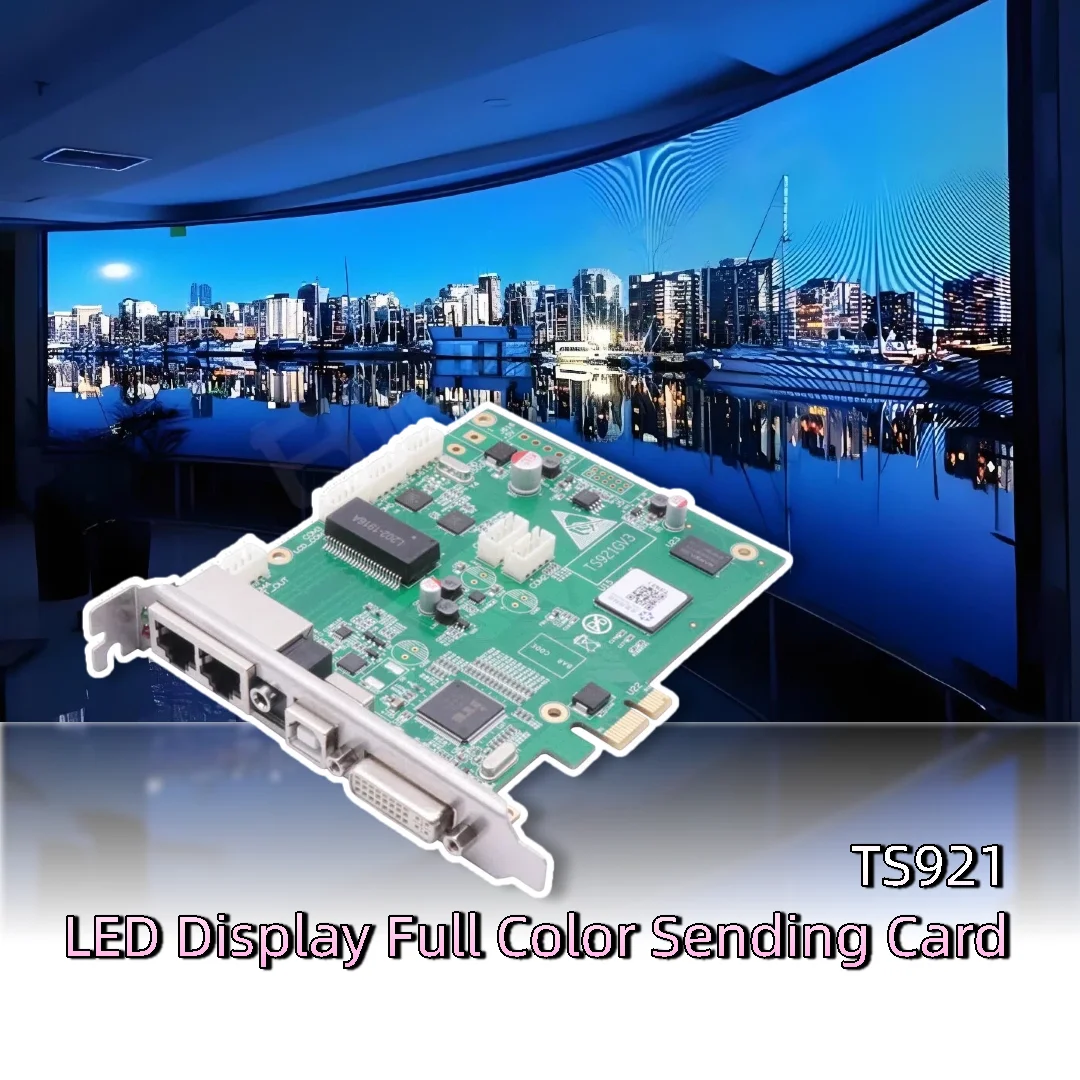 LINSN 송신 카드 TS921 지원 RCG 리드백 로딩 용량 1.3백만 픽셀 풀 컬러 LED 디스플레이용