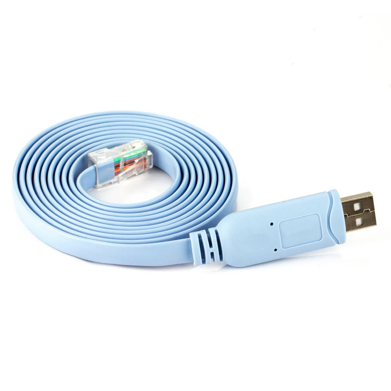 1.8M USB To RJ45 For Cisco USB Console Cable CONSOLE Debug Line A7H5 For Cisco H3C HP Arba 9306 Huawei Router Rollover Console