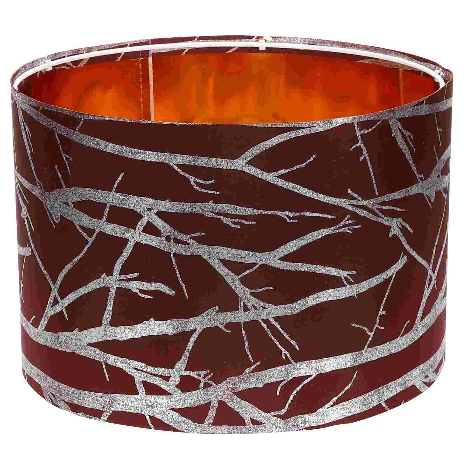 

Retro Decor Lamp Shade Lampshades Small Accessory Indoor Barrel Fabric Metal Replacement Style for Ceiling