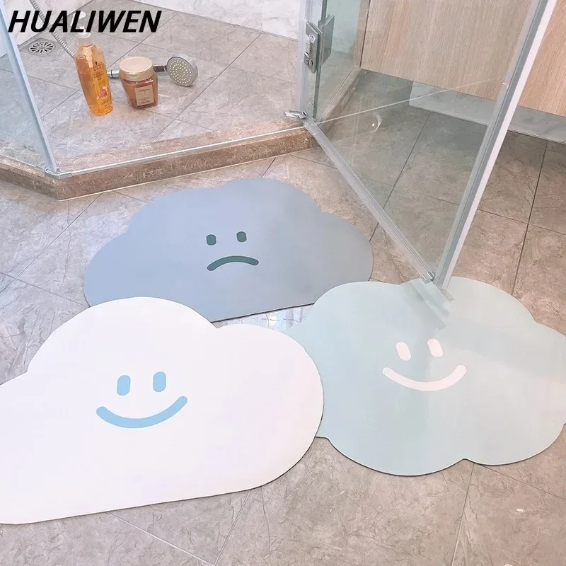 Cloud Shape Super Absorbent Bath Mat Rubber Bathroom Rug Non-slip Entrance Doormat Floor Mats Toilet Carpet Kitchen Area Rugs Cloud Shape Super Absorbent Bath Mat Rubber Bathroom Rug Non-slip Entrance Doormat Floor Mats Toilet Carpet Kitchen Area Rugs