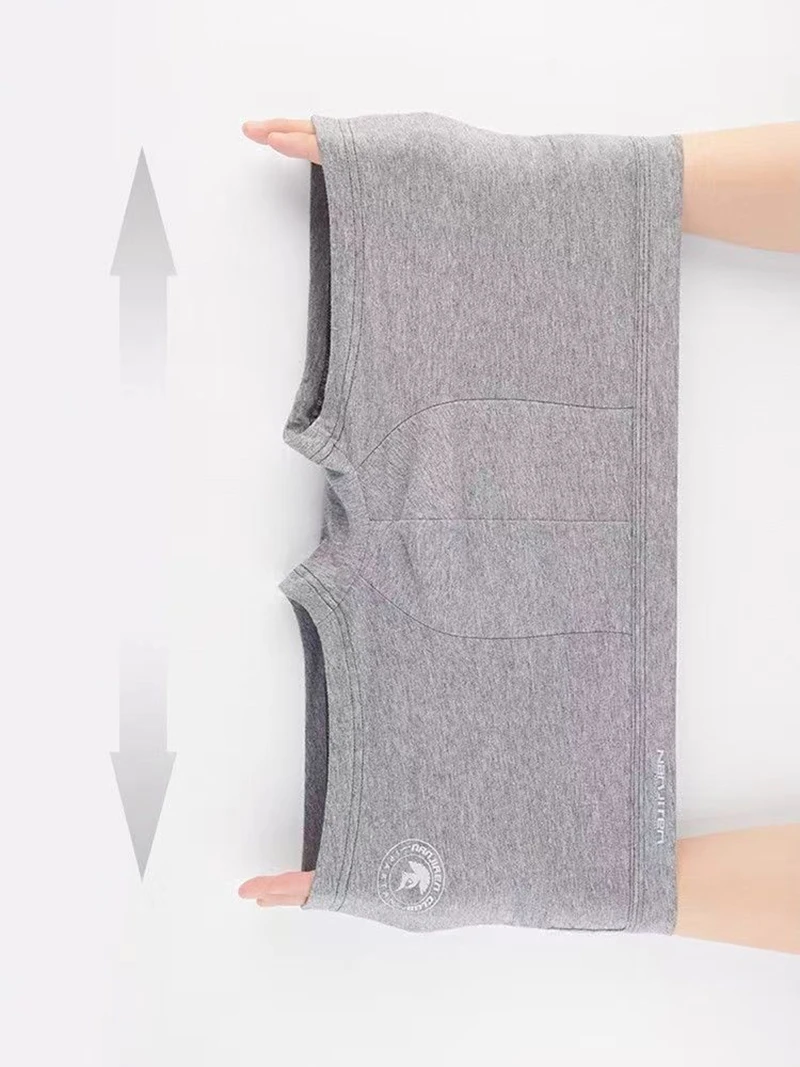 Boxer Shorts 4Pcs Men's Underwear Cotton Boxers Man Underpants Male Shorts Plus Size 8019