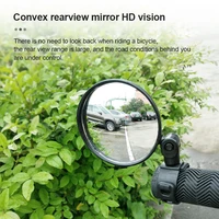 SEAMETAL Motorcycles Rearview Mirror Side Mirror For Safety View Turning Left Right Mirror Adjustable Mini Autocycle Rear View 2