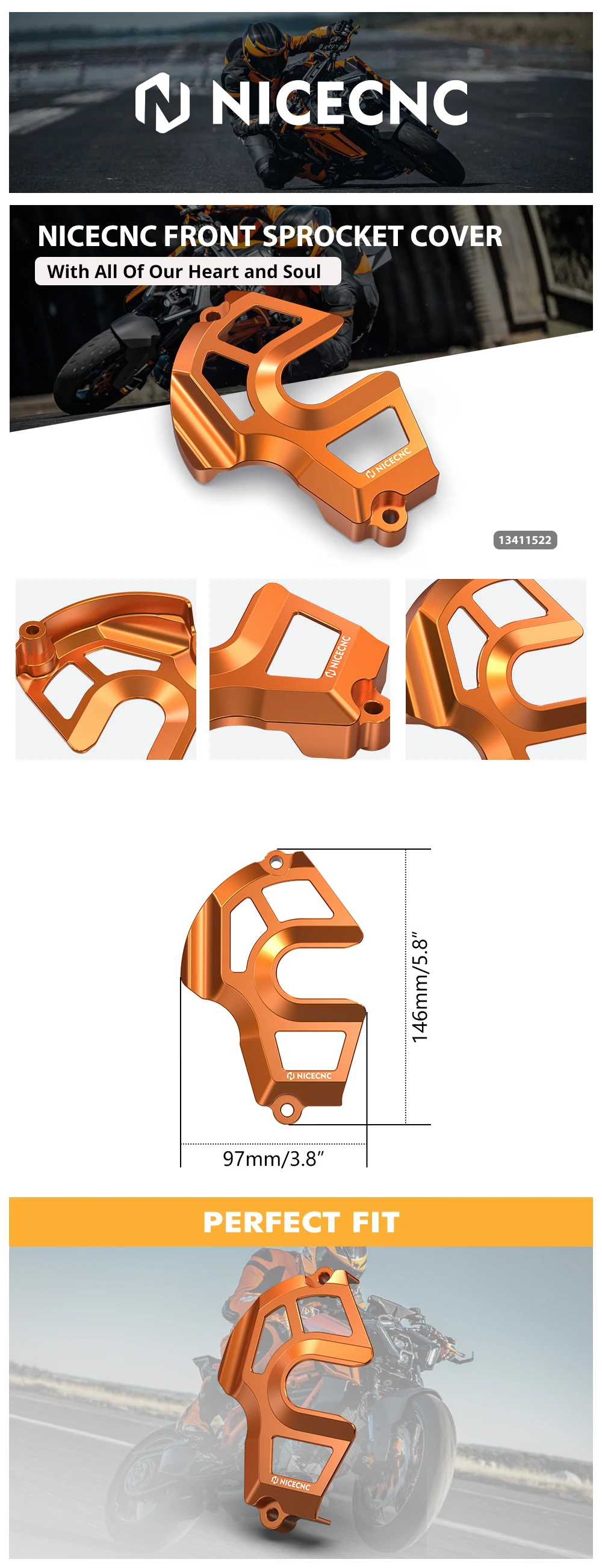 Für 2020–2023 KTM 1290 Super Duke R Kettenrad-Kettenschutzabdeckung für KTM 1290 Super Adventure RS 1290 SAR 1290 SAS 2021–2024 – Detail 2