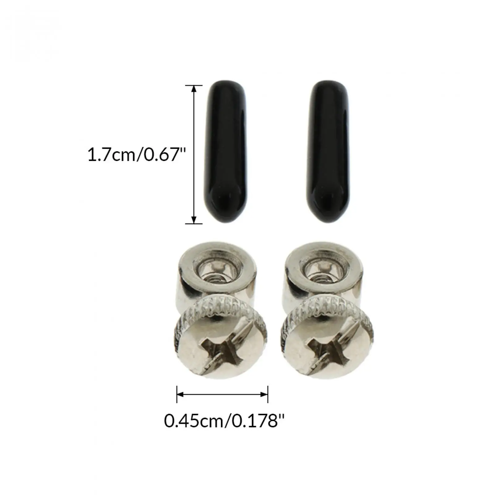 5 Sets Replacement Screws End Caps for Speed Cable Jump Skipping Ropes Cables Accessories Parts Components