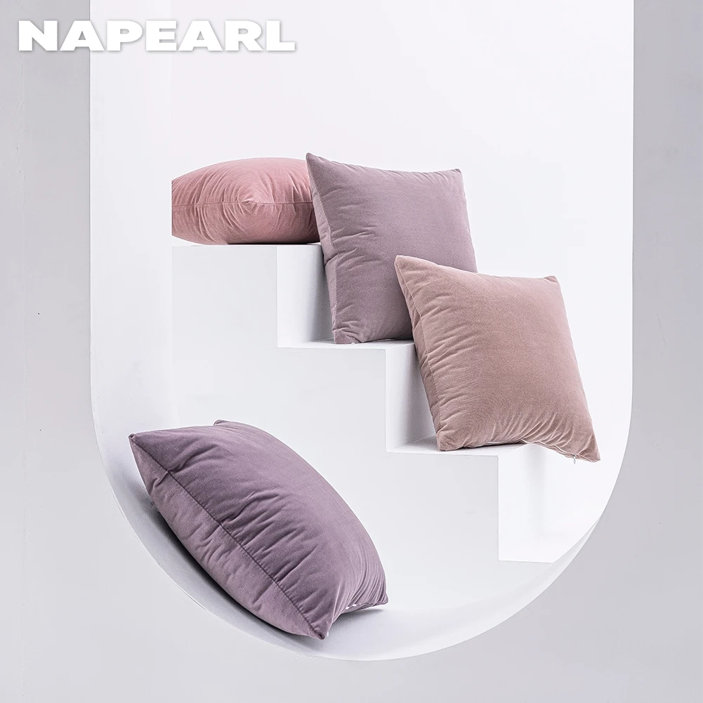 

NAPEARL Solid High Quality Thick Cushion Cover Warm Winter Throw Pillow Cover 30x50cm/45x45cm 1PC