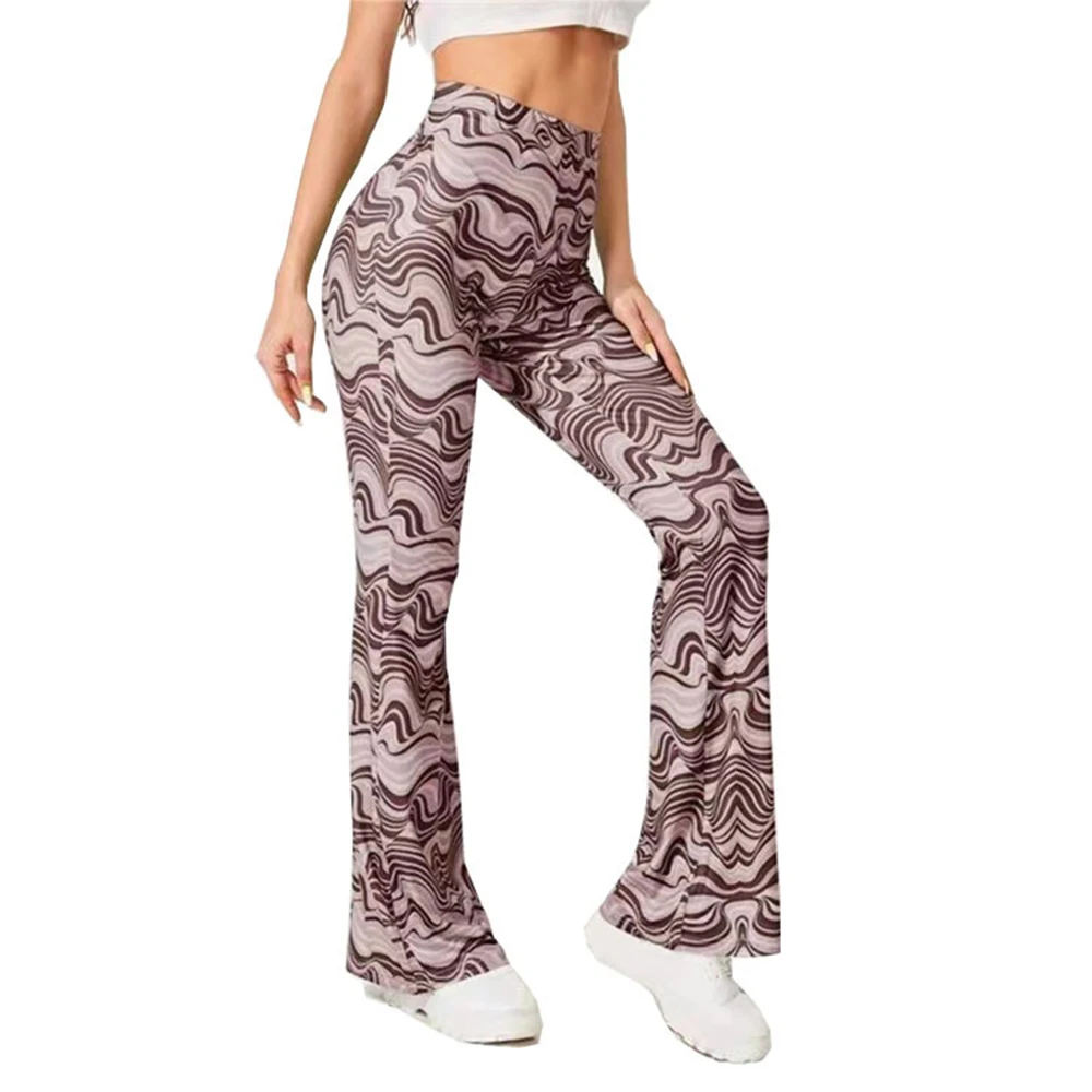 2022 Spring And Summer Cool Pants New Women's Water Ripple Yoga Casual