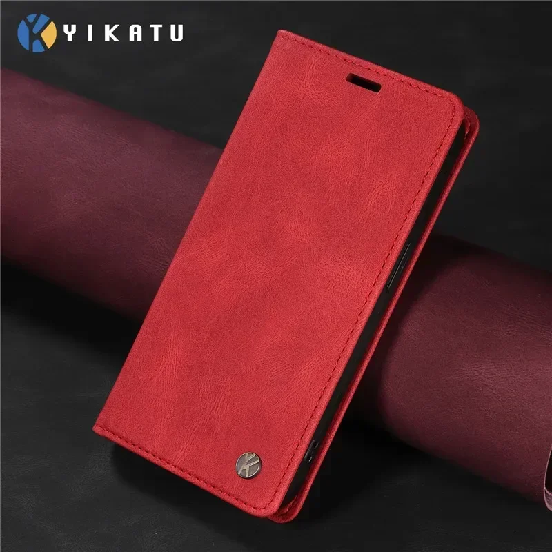 Luxury Leather Wallet Case with Magnetic Flip Cover - Premium Protection