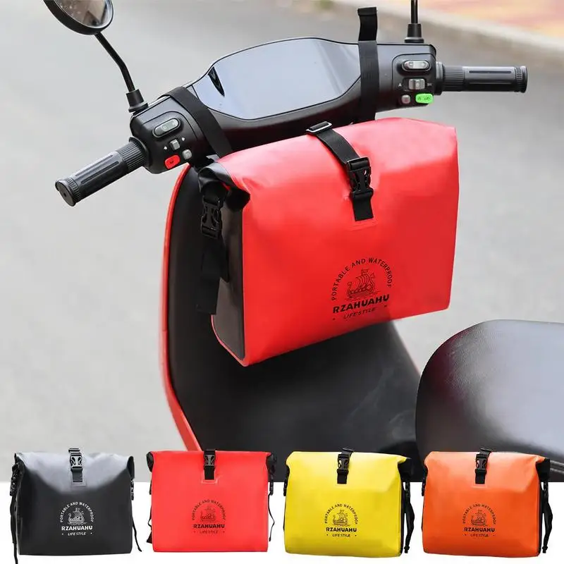 

Передняя сумка для мотоцикла, сумка для хранения на руль электрического автомобиля, водонепроницаемая вместительная велосипедная сумка для ремонта ключей