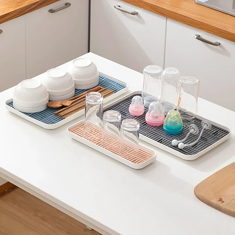 Sink Soap Rack Sponge Holder Cup Tableware Drain Tray Dish Washing Scrubber Kitchen Storage Trays Decorative Organizer
