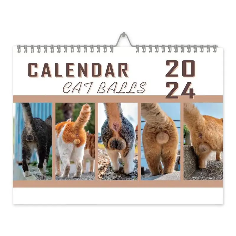 

2024 Wall Calendar Cat Butt Calendar Runs From January 2024 December 2024 Cute Planning Organizing Daily Scheduler Wall Monthly