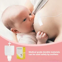 Food Grade Silicone Tube with Milk Bottle Lactation Aids Tube Baby Breast Pump Lactation Aid Baby Weaning Nursing Assistant Tube 2