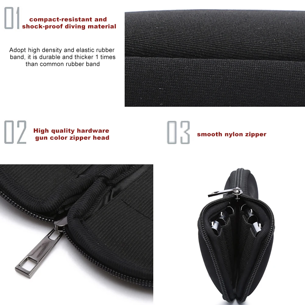Protective Packet Storage Case Multi-purpose Universal Resilient External 2.5/3.5inches Hard Drive Carry Pouch for Outdoor