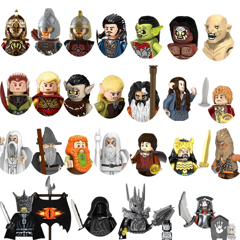 Movie-Lord-Rings-Mini-Figure-Building-Block-Frodo-Ganshou-Fili-Iron ...