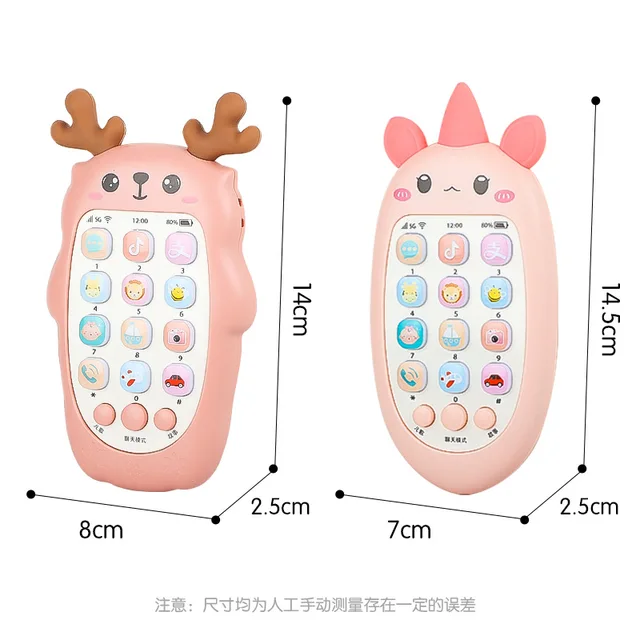 Baby Phone Toys Bilingual Telephone Teether Music Voice Toy Early Educational Learning Machine Electronic Children Gift Baby Toy 6