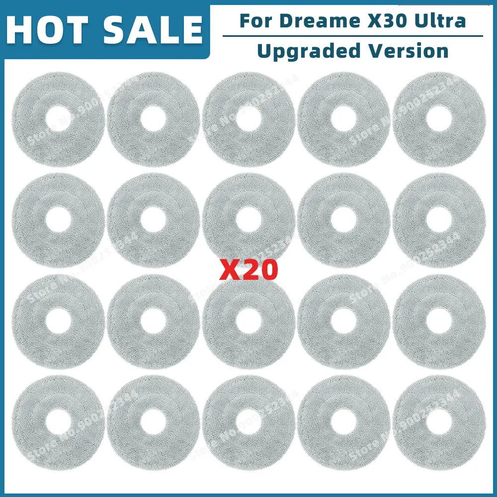 Kit D'accessoires Pour Dreame L10s Pro Ultra Heat/L10s Ultra Gen 2/X30 Ultra /Mova E30 Ultra, Saprdii 6 Sacs à Poussière, 6 Serpillères, 1 Brosse Principale, 2 Filtres, 6 Brosses Latérales