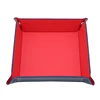 Creative Folding Tray PU Leather Valet Trinket Collapsible Phone Key Wallet Coin Desktop Storage Sundries Box Bins Accessories 2