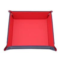 Creative Folding Tray PU Leather Valet Trinket Collapsible Phone Key Wallet Coin Desktop Storage Sundries Box Bins Accessories 2